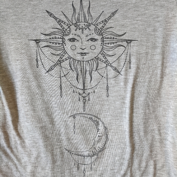Sun & Moon Top, Grey and Black, Women's Size Medium - Picture 4 of 8